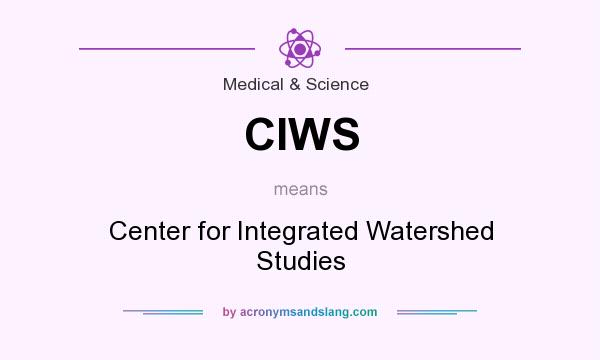 What does CIWS mean? It stands for Center for Integrated Watershed Studies