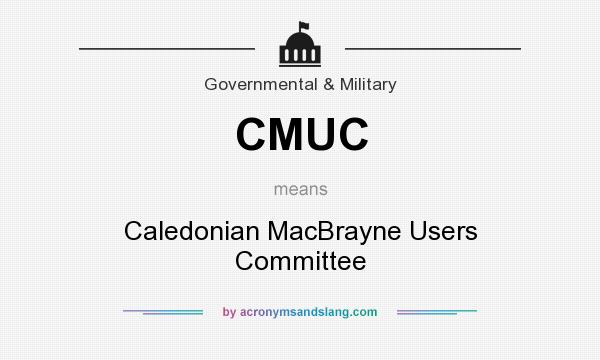 What does CMUC mean? It stands for Caledonian MacBrayne Users Committee