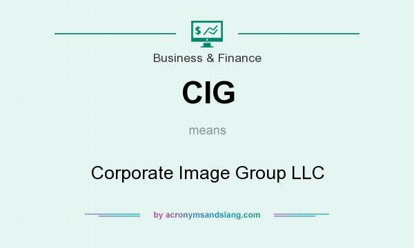 What does CIG mean? It stands for Corporate Image Group LLC
