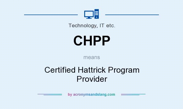 What does CHPP mean? It stands for Certified Hattrick Program Provider