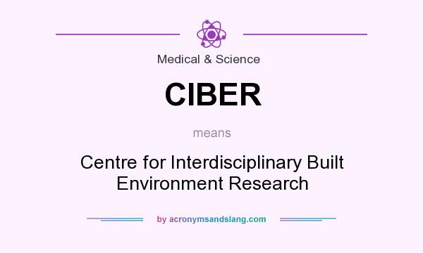 What does CIBER mean? It stands for Centre for Interdisciplinary Built Environment Research