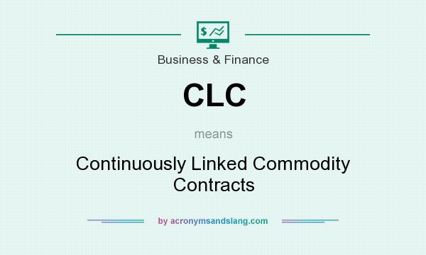 What does CLC mean? It stands for Continuously Linked Commodity Contracts