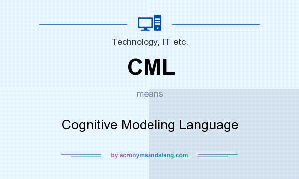 What does CML mean? It stands for Cognitive Modeling Language