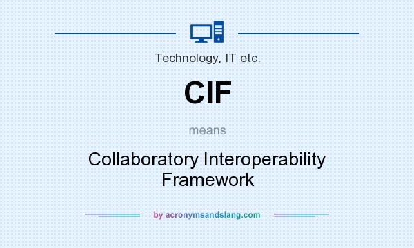 What does CIF mean? It stands for Collaboratory Interoperability Framework