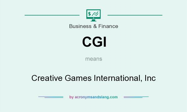 What does CGI mean? It stands for Creative Games International, Inc
