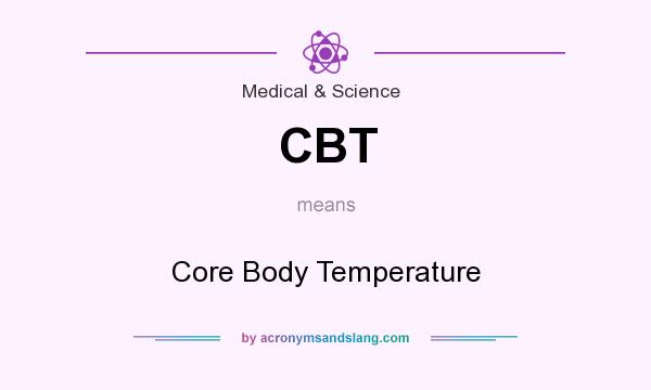 What does CBT mean? It stands for Core Body Temperature