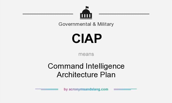 What does CIAP mean? It stands for Command Intelligence Architecture Plan