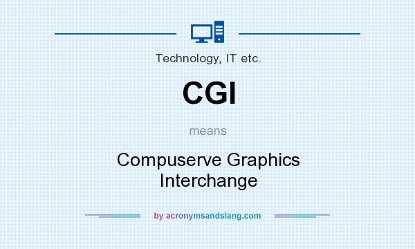 What does CGI mean? It stands for Compuserve Graphics Interchange