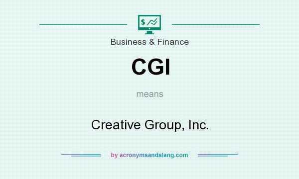 What does CGI mean? It stands for Creative Group, Inc.