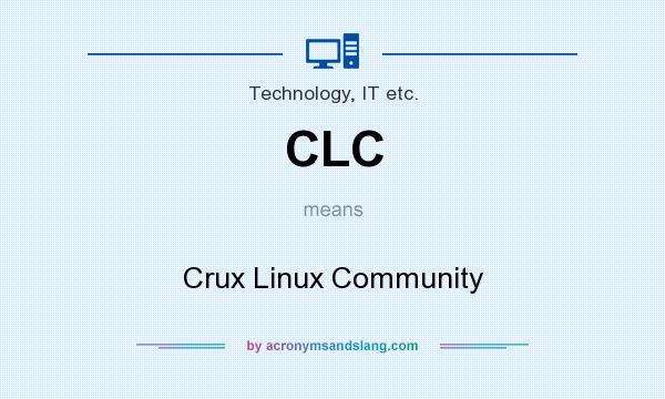 What does CLC mean? It stands for Crux Linux Community