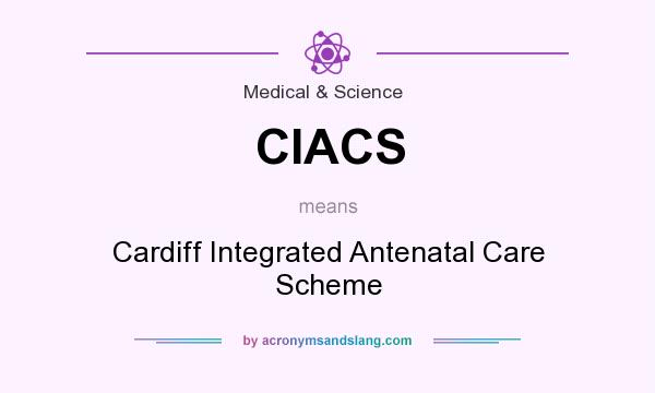 What does CIACS mean? It stands for Cardiff Integrated Antenatal Care Scheme