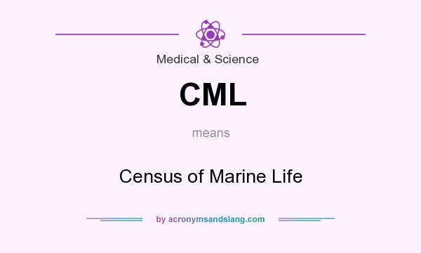What does CML mean? It stands for Census of Marine Life