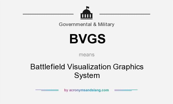 What does BVGS mean? It stands for Battlefield Visualization Graphics System