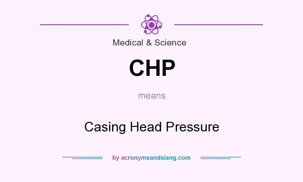 What does CHP mean? It stands for Casing Head Pressure