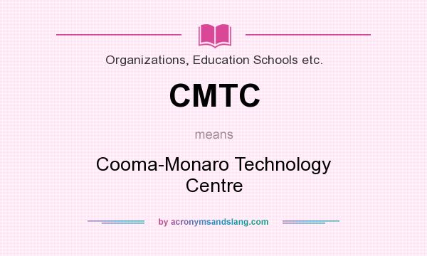 What does CMTC mean? It stands for Cooma-Monaro Technology Centre