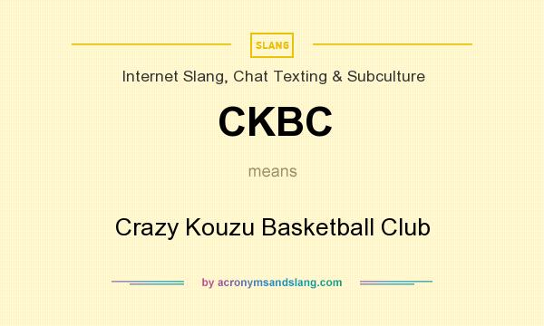 What does CKBC mean? It stands for Crazy Kouzu Basketball Club