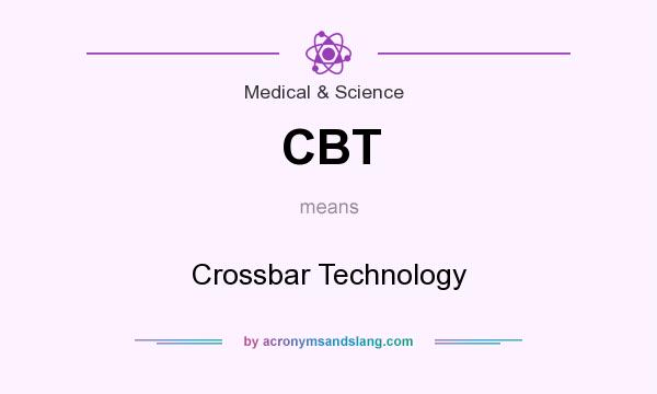 What does CBT mean? It stands for Crossbar Technology