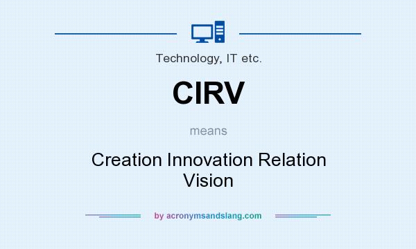 What does CIRV mean? It stands for Creation Innovation Relation Vision