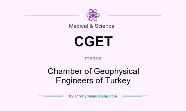 What does CGET mean? It stands for Chamber of Geophysical Engineers of Turkey