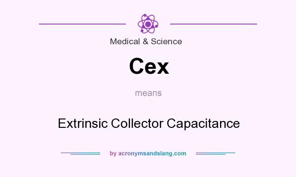 What does Cex mean? It stands for Extrinsic Collector Capacitance