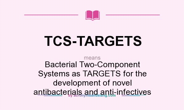 What does TCS-TARGETS mean? It stands for Bacterial Two-Component Systems as TARGETS for the development of novel antibacterials and anti-infectives