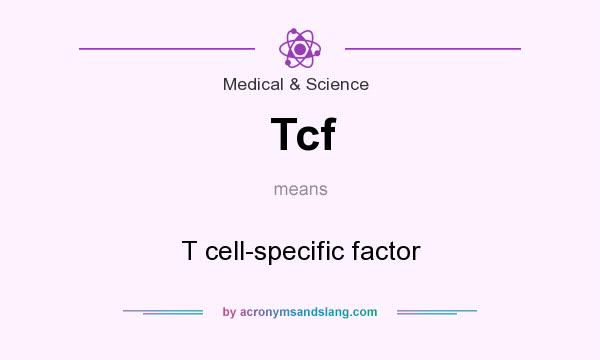 What does Tcf mean? It stands for T cell-specific factor