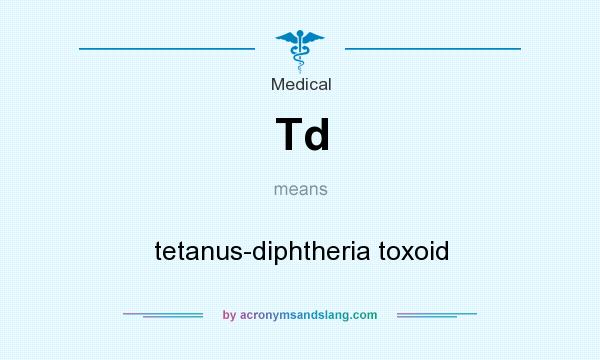 What does Td mean? It stands for tetanus-diphtheria toxoid