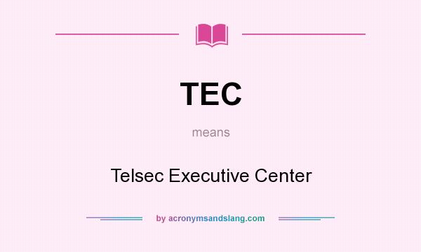What does TEC mean? It stands for Telsec Executive Center