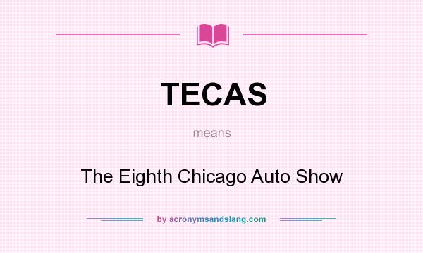 What does TECAS mean? It stands for The Eighth Chicago Auto Show