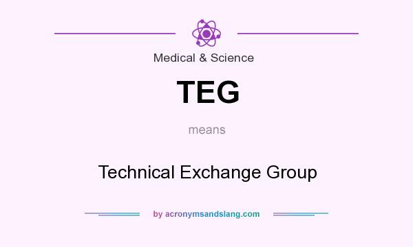 What does TEG mean? It stands for Technical Exchange Group