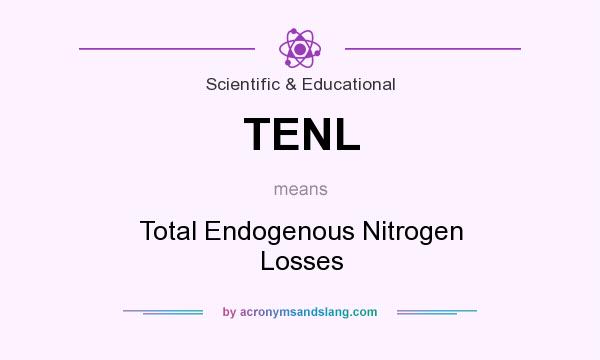What does TENL mean? It stands for Total Endogenous Nitrogen Losses