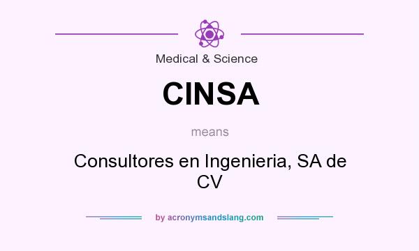 What does CINSA mean? It stands for Consultores en Ingenieria, SA de CV