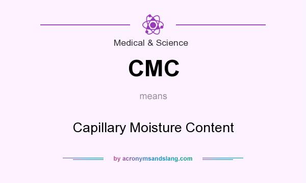 What does CMC mean? It stands for Capillary Moisture Content