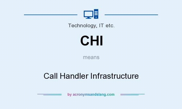 What does CHI mean? It stands for Call Handler Infrastructure