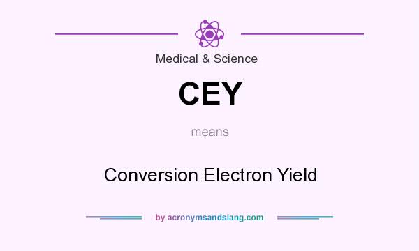 What does CEY mean? It stands for Conversion Electron Yield