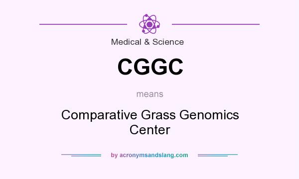 What does CGGC mean? It stands for Comparative Grass Genomics Center