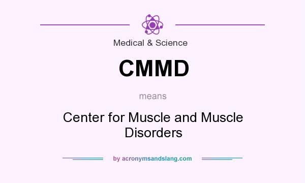 What does CMMD mean? It stands for Center for Muscle and Muscle Disorders