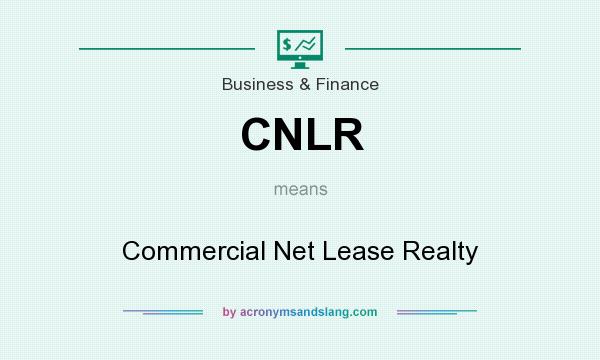What does CNLR mean? It stands for Commercial Net Lease Realty