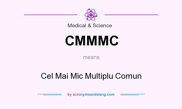 What does CMMMC mean? It stands for Cel Mai Mic Multiplu Comun