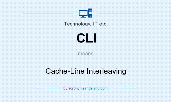 What does CLI mean? It stands for Cache-Line Interleaving