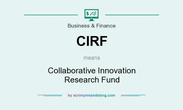 What does CIRF mean? It stands for Collaborative Innovation Research Fund