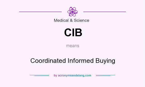What does CIB mean? It stands for Coordinated Informed Buying