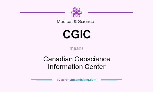 What does CGIC mean? It stands for Canadian Geoscience Information Center