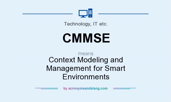 What does CMMSE mean? It stands for Context Modeling and Management for Smart Environments