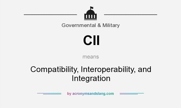 What does CII mean? It stands for Compatibility, Interoperability, and Integration