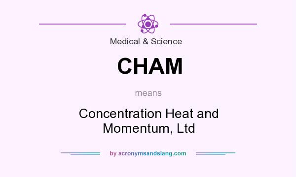 What does CHAM mean? It stands for Concentration Heat and Momentum, Ltd