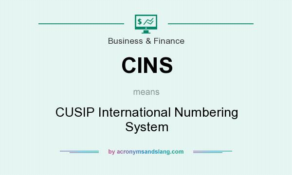 What does CINS mean? It stands for CUSIP International Numbering System