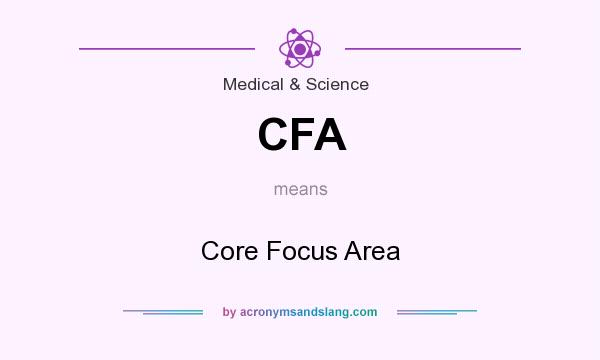 What does CFA mean? It stands for Core Focus Area