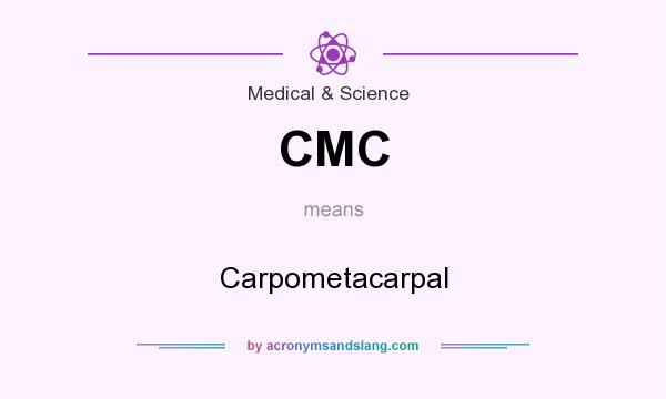 What does CMC mean? It stands for Carpometacarpal