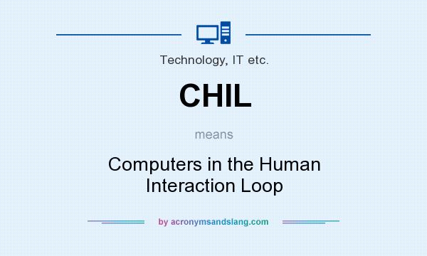 What does CHIL mean? It stands for Computers in the Human Interaction Loop